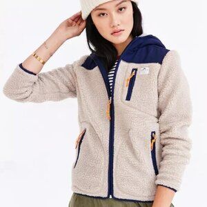 Penfield Women's Sherpa Fleece Carson Zip Up Hooded Jacket - Size M Medium‎